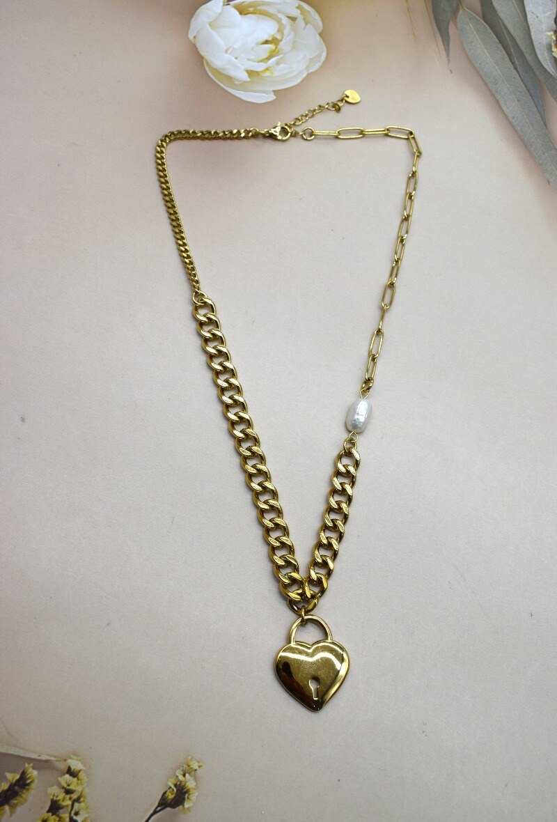 Grossiste Rouge Bonbons - COLLIER EN ACIER