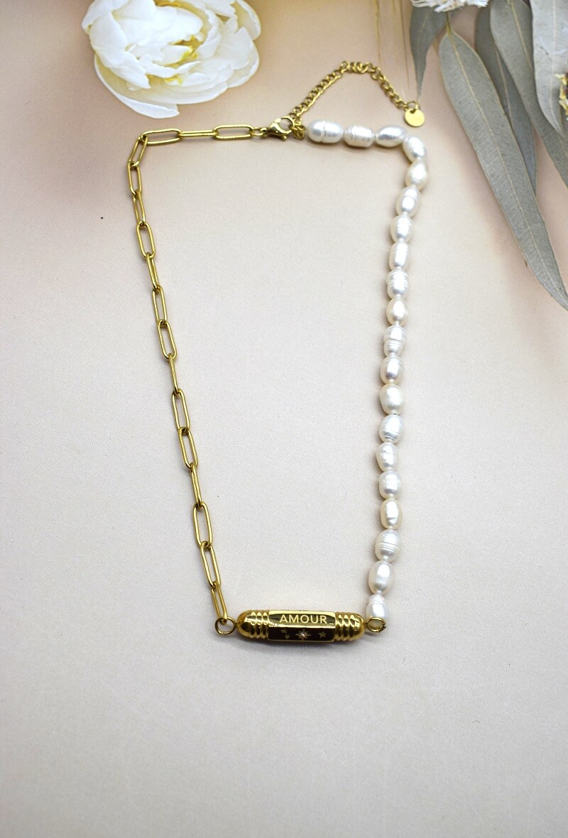 Grossiste Rouge Bonbons - COLLIER EN ACIER