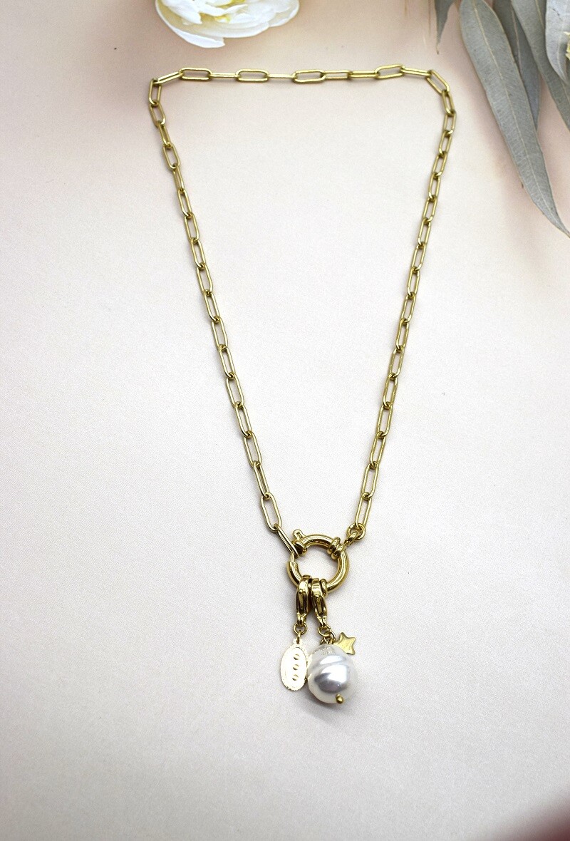 Grossiste Rouge Bonbons - COLLIER EN ACIER