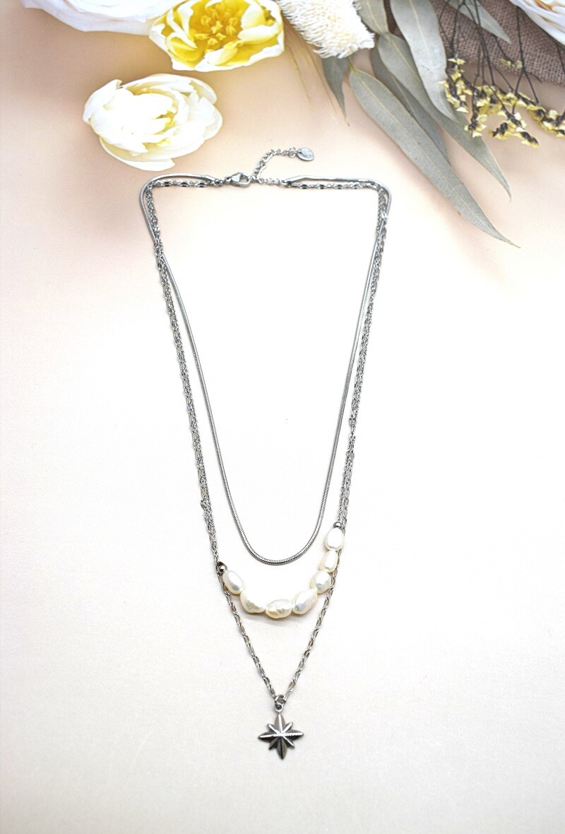 Grossiste Rouge Bonbons - COLLIER EN ACIER