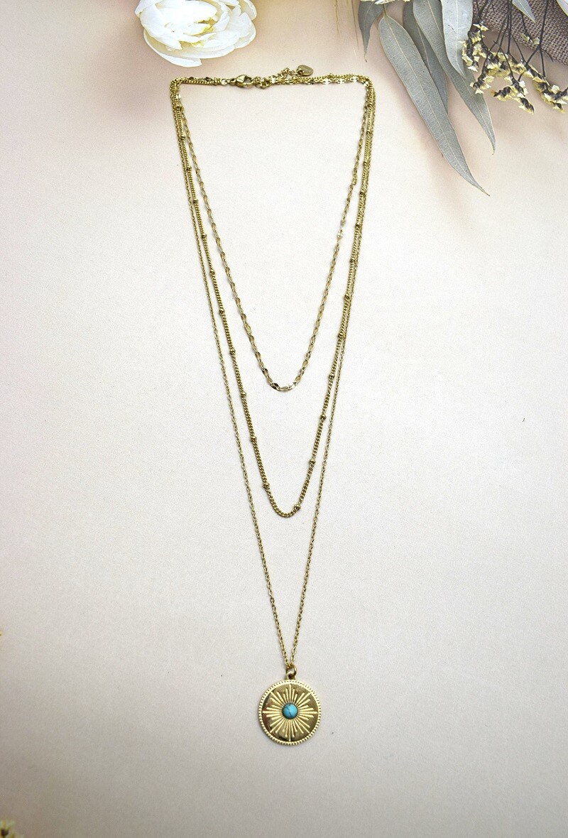 Grossiste Rouge Bonbons - COLLIER EN ACIER