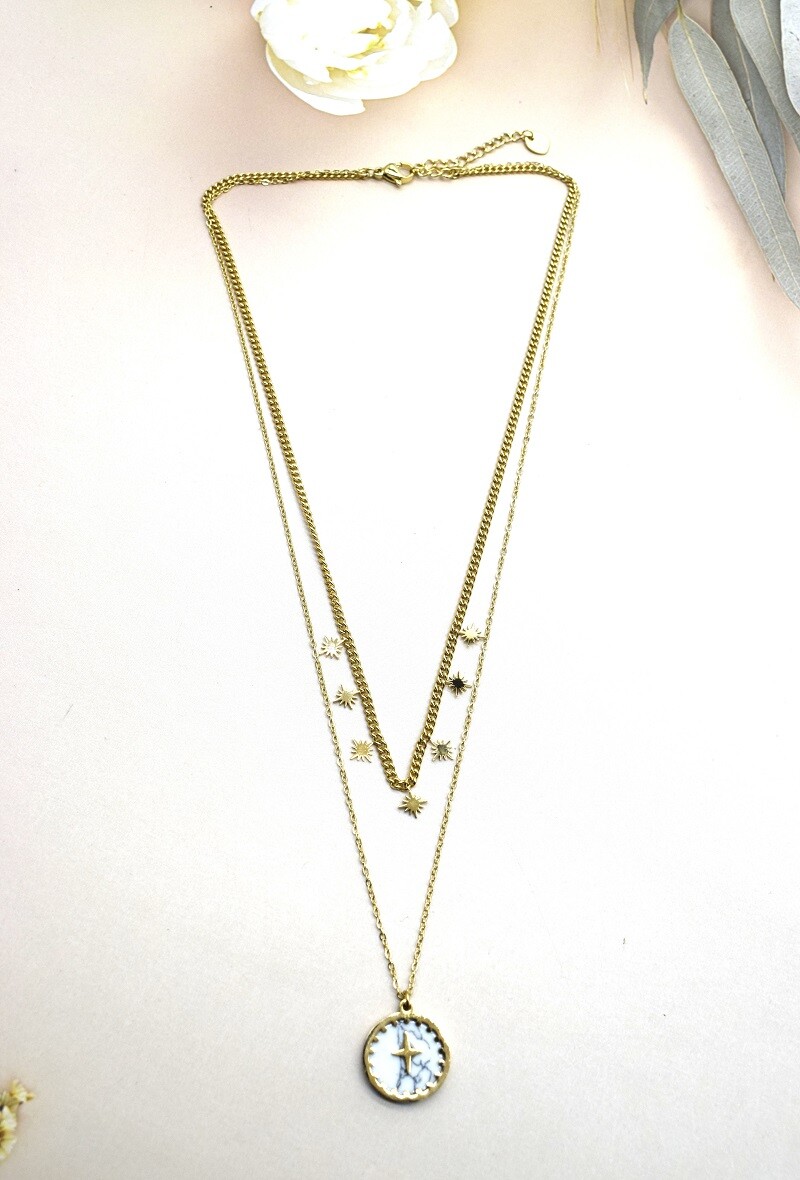 Grossiste Rouge Bonbons - COLLIER EN ACIER
