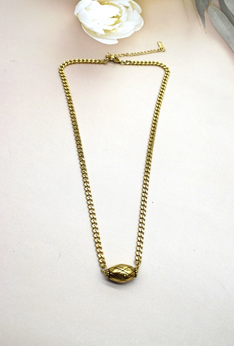Grossiste Rouge Bonbons - COLLIER EN ACIER