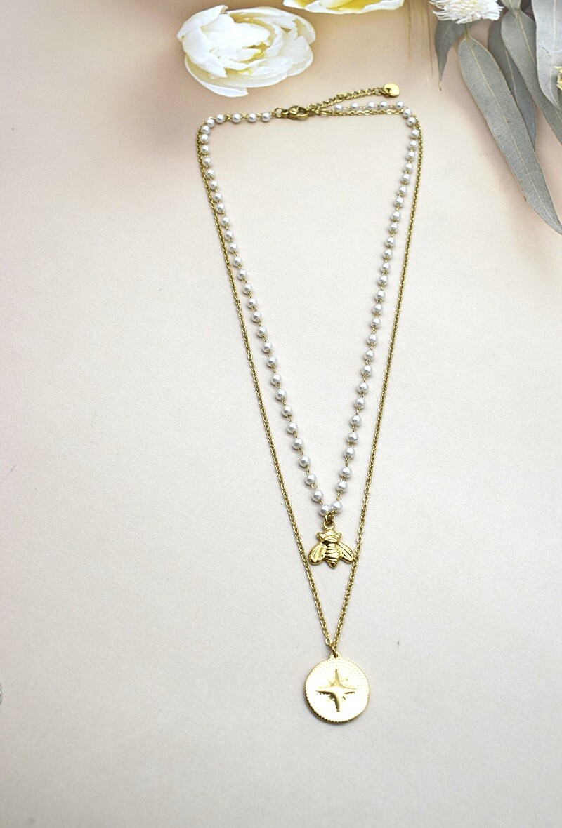 Grossiste Rouge Bonbons - COLLIER EN ACIER