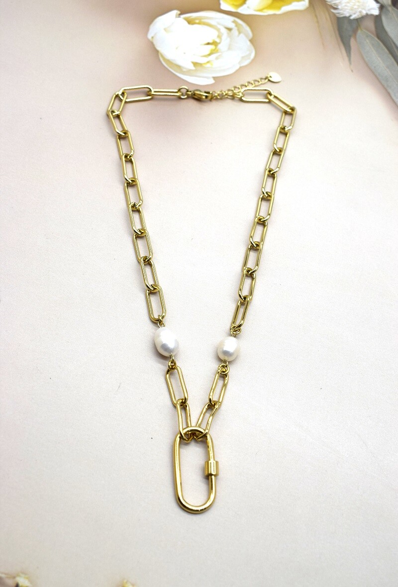 Grossiste Rouge Bonbons - COLLIER EN ACIER