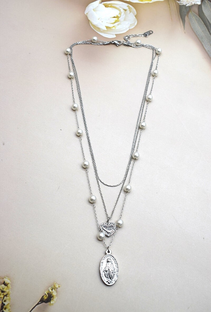 Grossiste Rouge Bonbons - COLLIER EN ACIER
