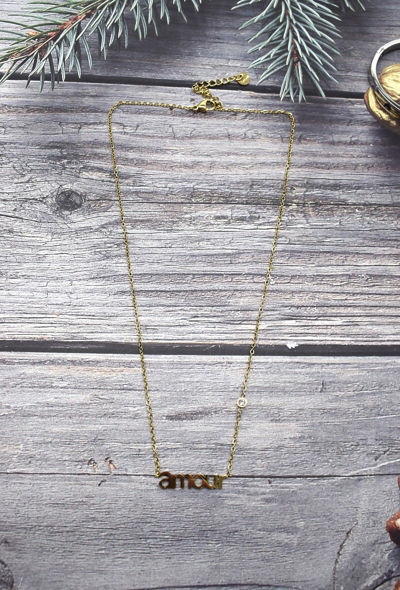 Grossiste Rouge Bonbons - COLLIER EN ACIER
