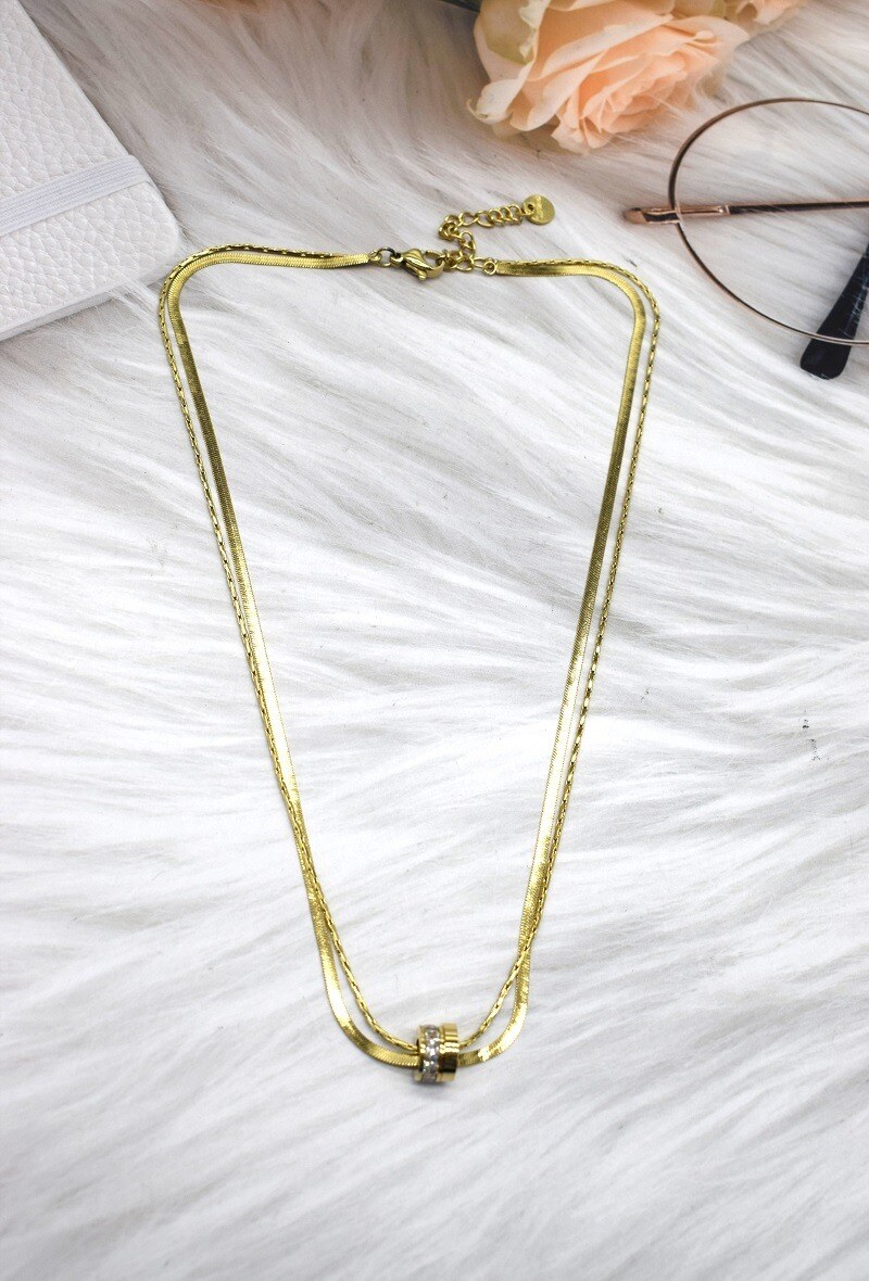 Grossiste Rouge Bonbons - COLLIER EN ACIER
