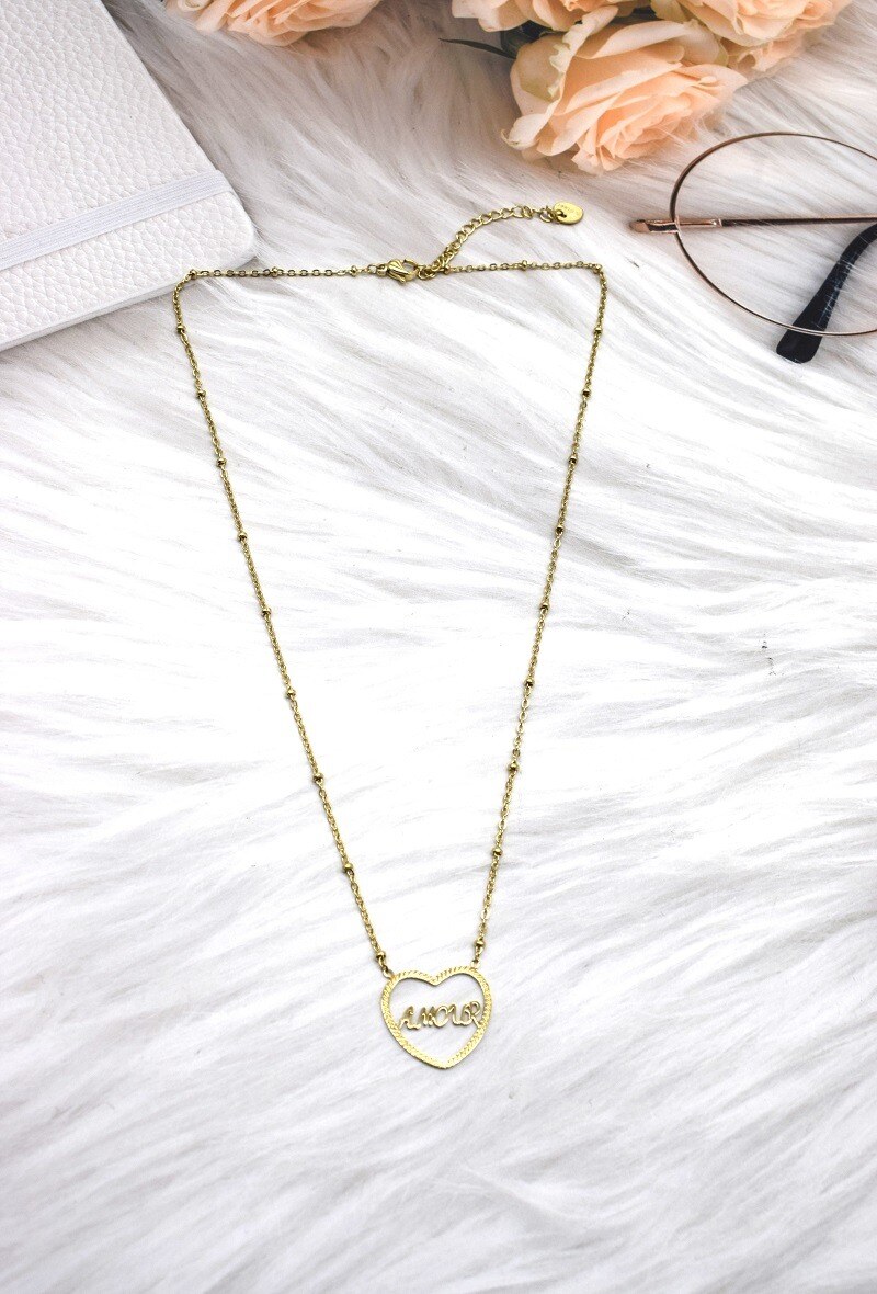 Grossiste Rouge Bonbons - COLLIER EN ACIER