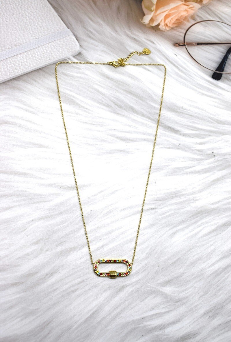 Grossiste Rouge Bonbons - COLLIER EN ACIER