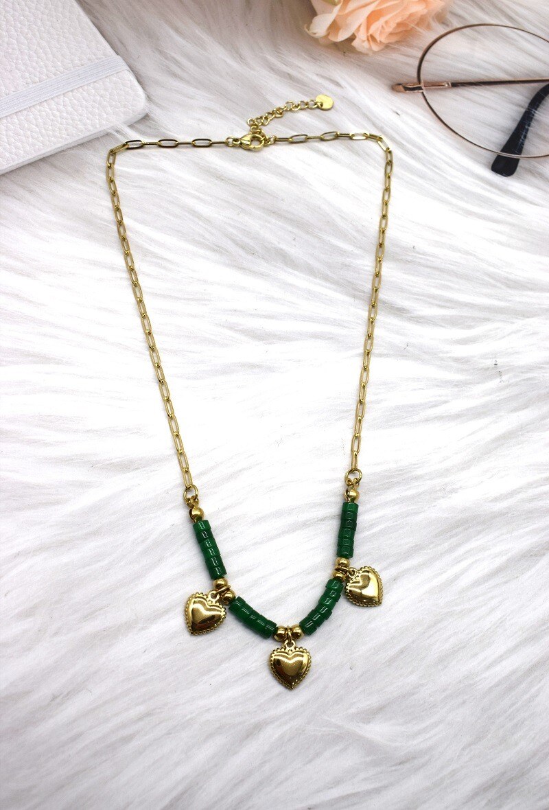 Grossiste Rouge Bonbons - COLLIER EN ACIER