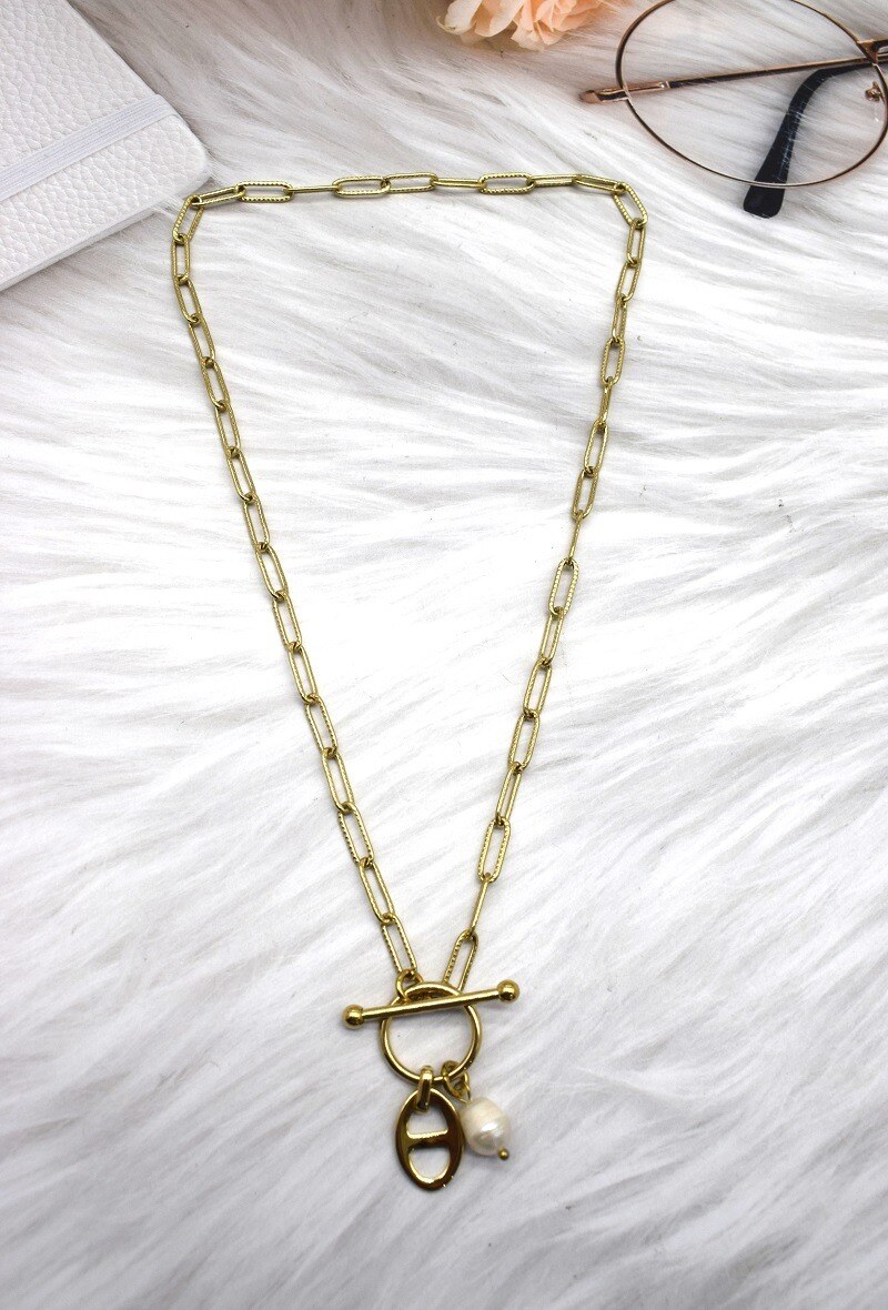 Grossiste Rouge Bonbons - COLLIER EN ACIER