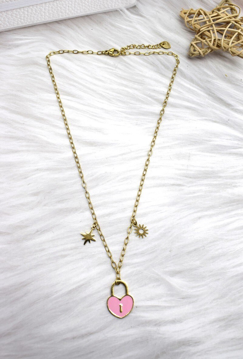 Grossiste Rouge Bonbons - COLLIER EN ACIER