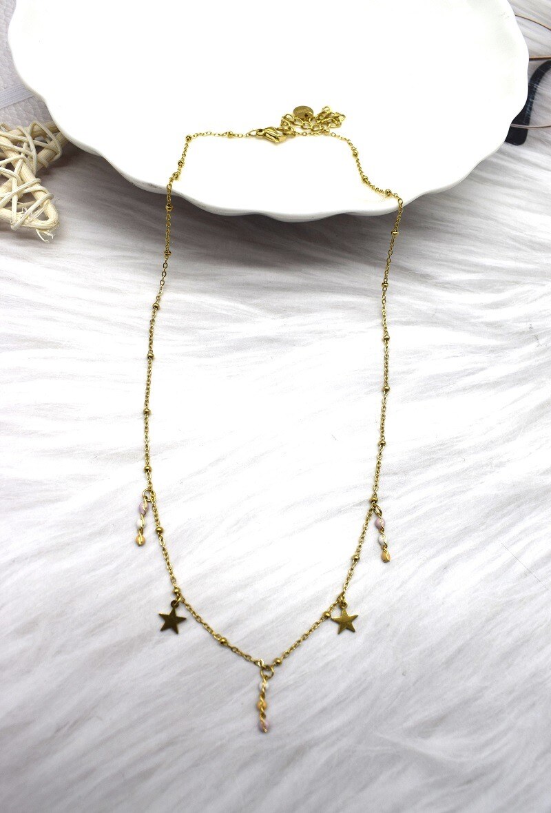 Grossiste Rouge Bonbons - COLLIER EN ACIER