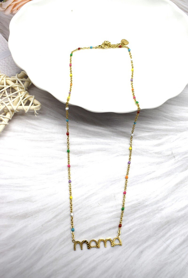Grossiste Rouge Bonbons - COLLIER EN ACIER