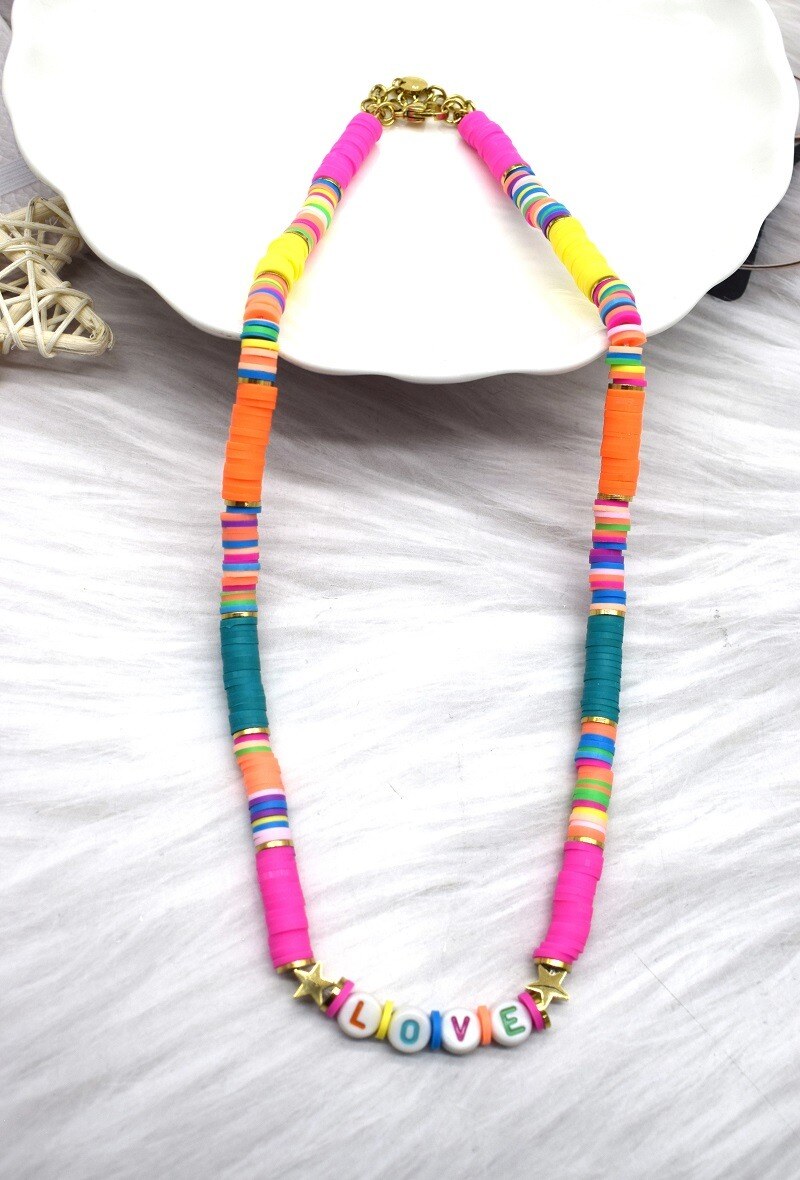 Grossiste Rouge Bonbons - COLLIER EN ACIER