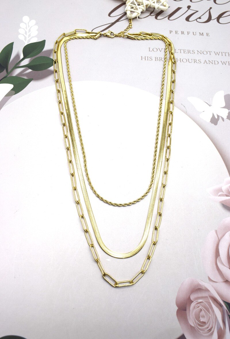 Grossiste Rouge Bonbons - Collier en acier