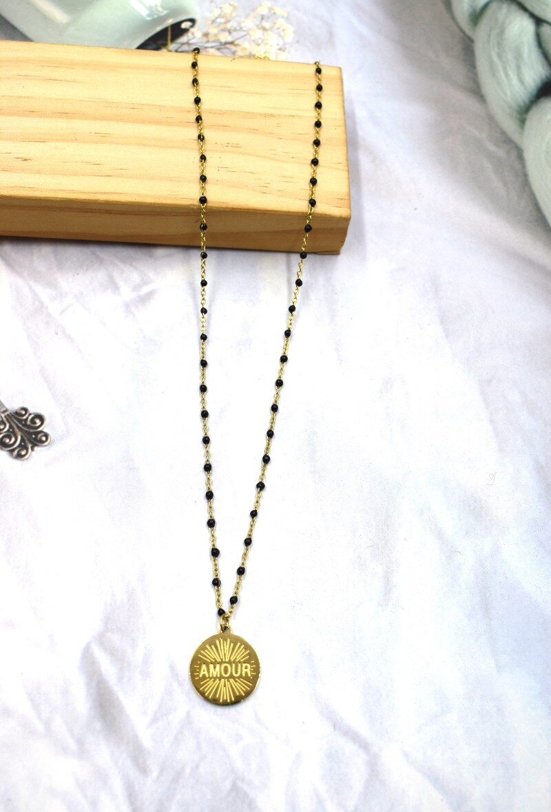 Grossiste Rouge Bonbons - Collier en acier
