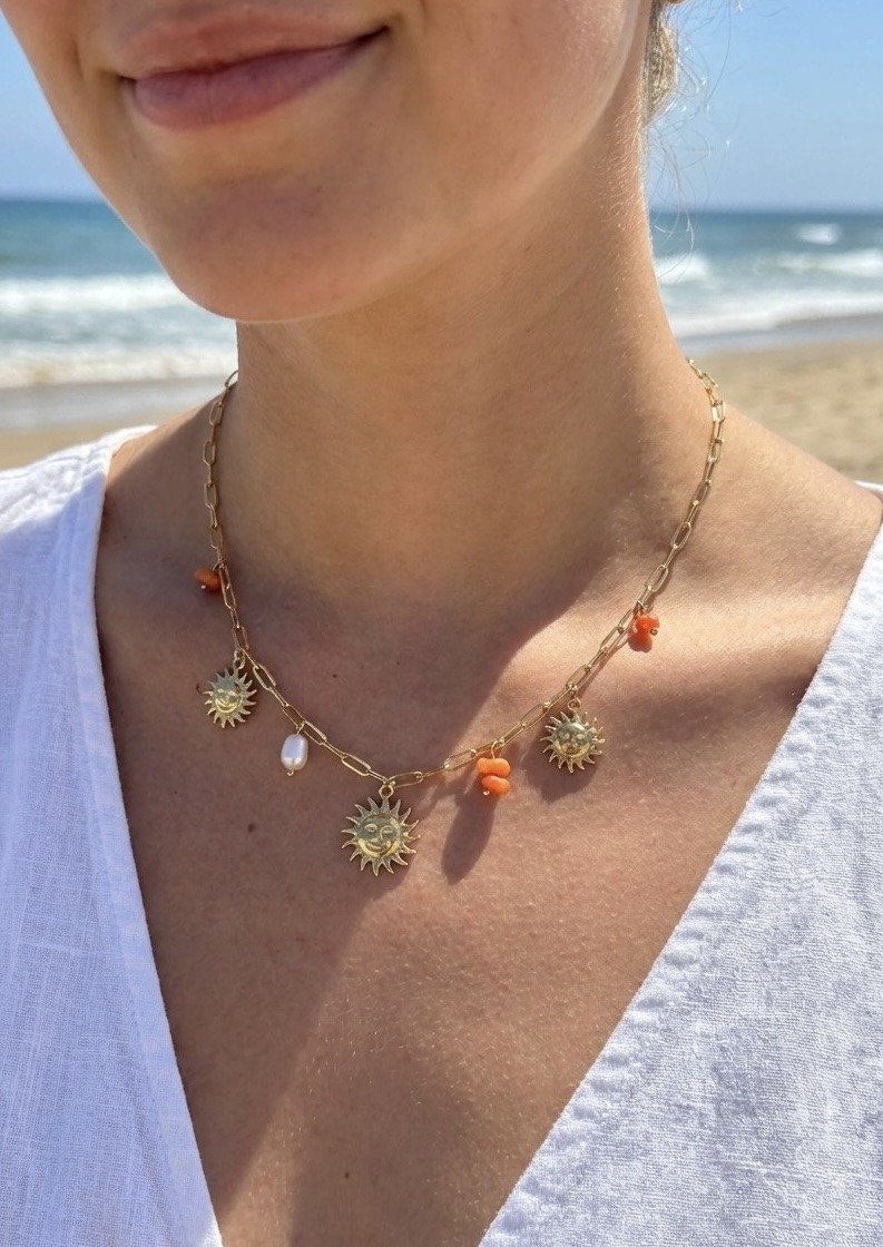 Grossista Rouge Bonbons - Collana con ciondolo in acciaio inossidabile