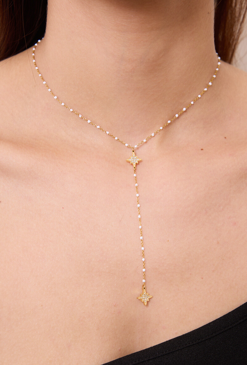 Mayorista Rouge Bonbons - Collar estrella “Y” de acero