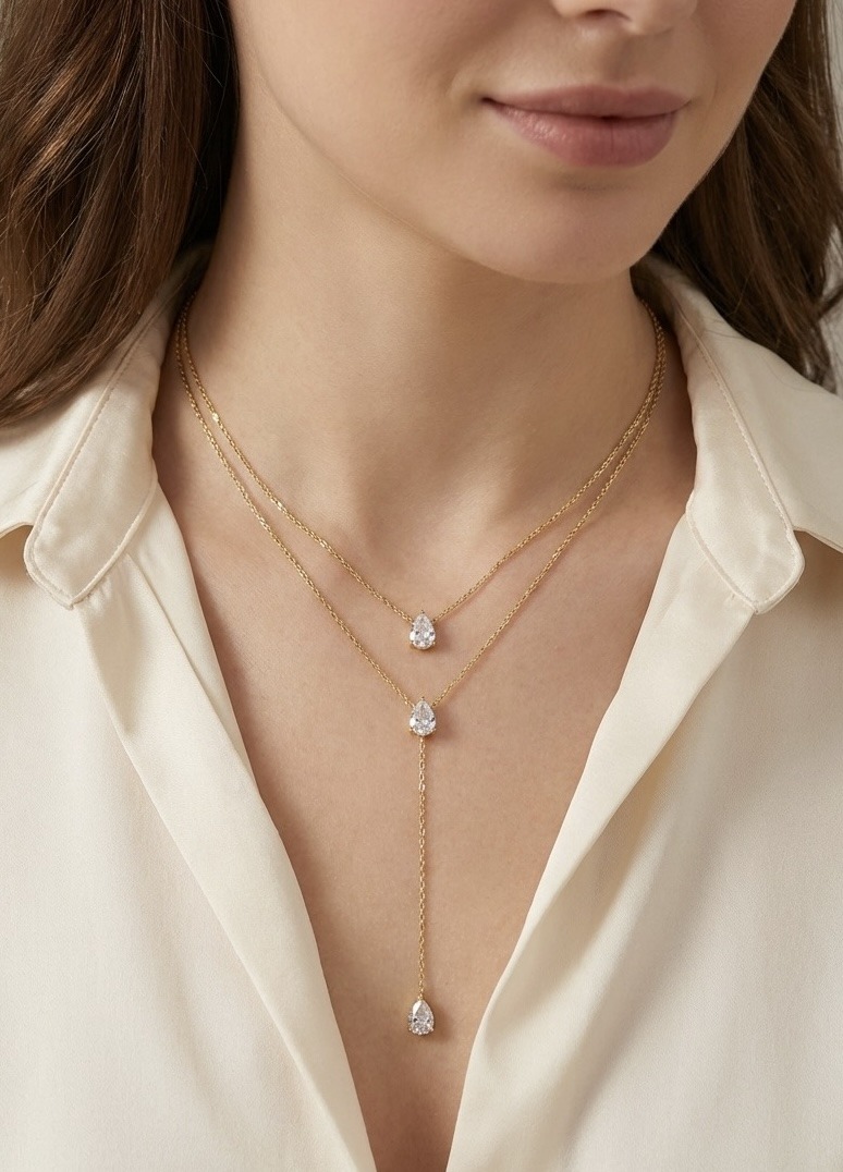Grossista Rouge Bonbons - COLLANA A Y IN ACCIAIO INOX