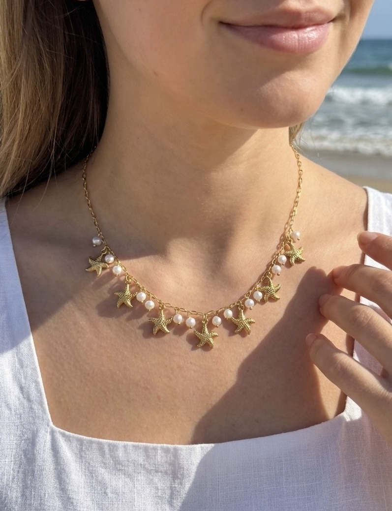 Mayorista Rouge Bonbons - Collar con dijes de acero inoxidable