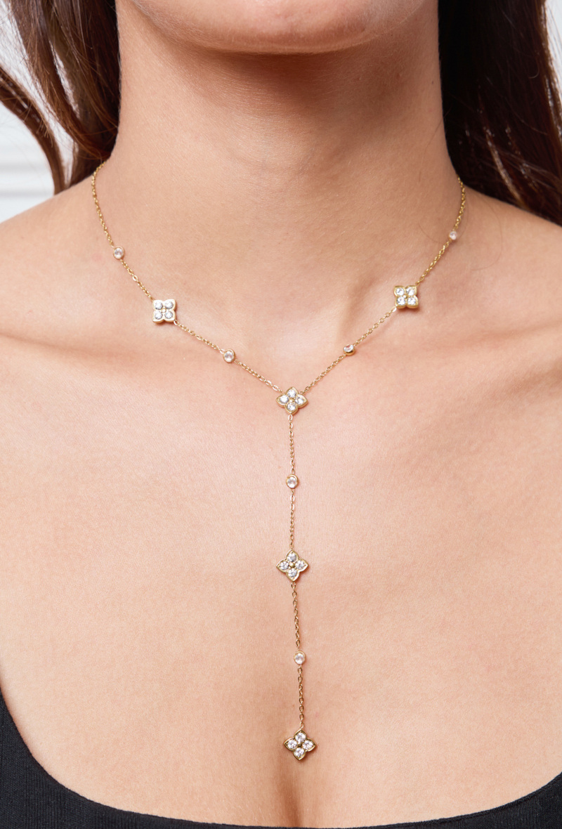 Wholesaler Rouge Bonbons - Stainless Steel Y Necklace