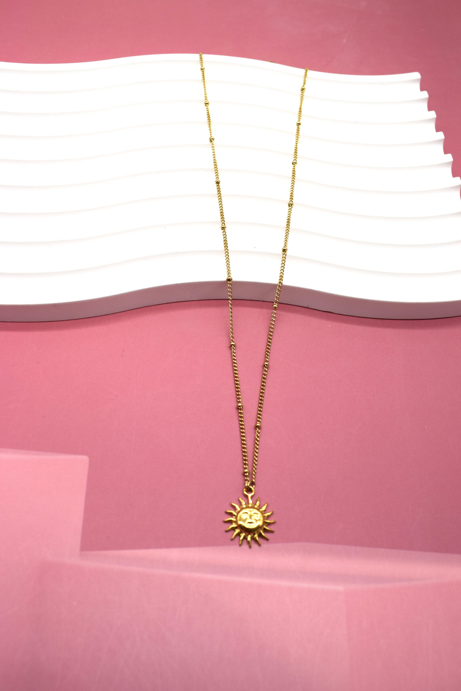 Wholesaler Rouge Bonbons - Stainless steel sun necklace