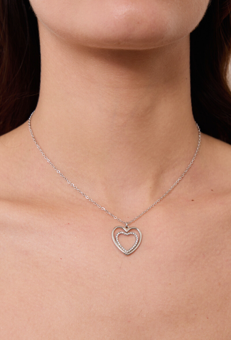 Wholesaler Rouge Bonbons - Stainless steel heart necklace