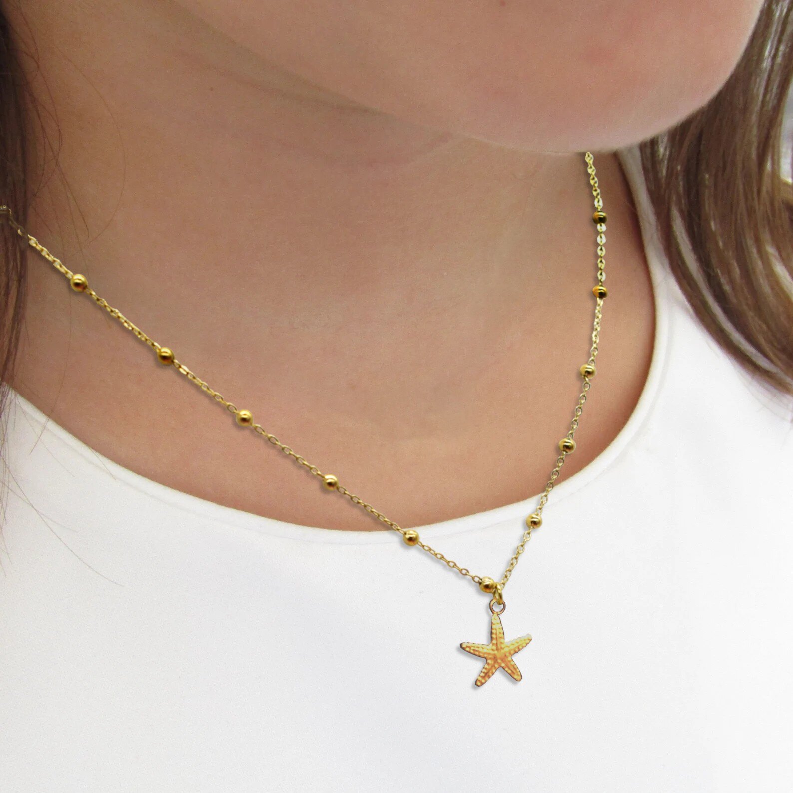 Grossista Rouge Bonbons - Collana per bambini in acciaio inossidabile