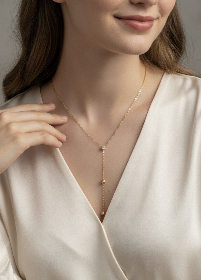 Grossista Rouge Bonbons - COLLANA Y IN ACCIAIO INOX