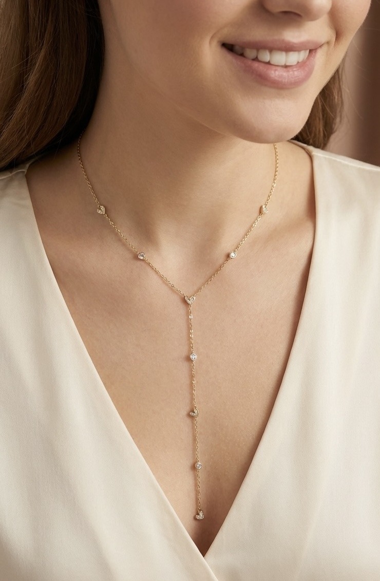 Grossista Rouge Bonbons - COLLANA Y IN ACCIAIO INOX