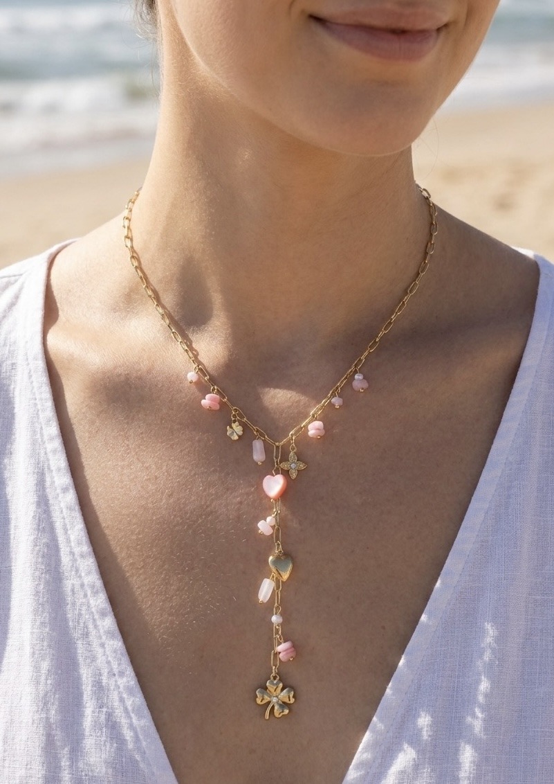 Grossista Rouge Bonbons - COLLANA A Y CON CIONDOLO IN ACCIAIO INOSSIDABILE
