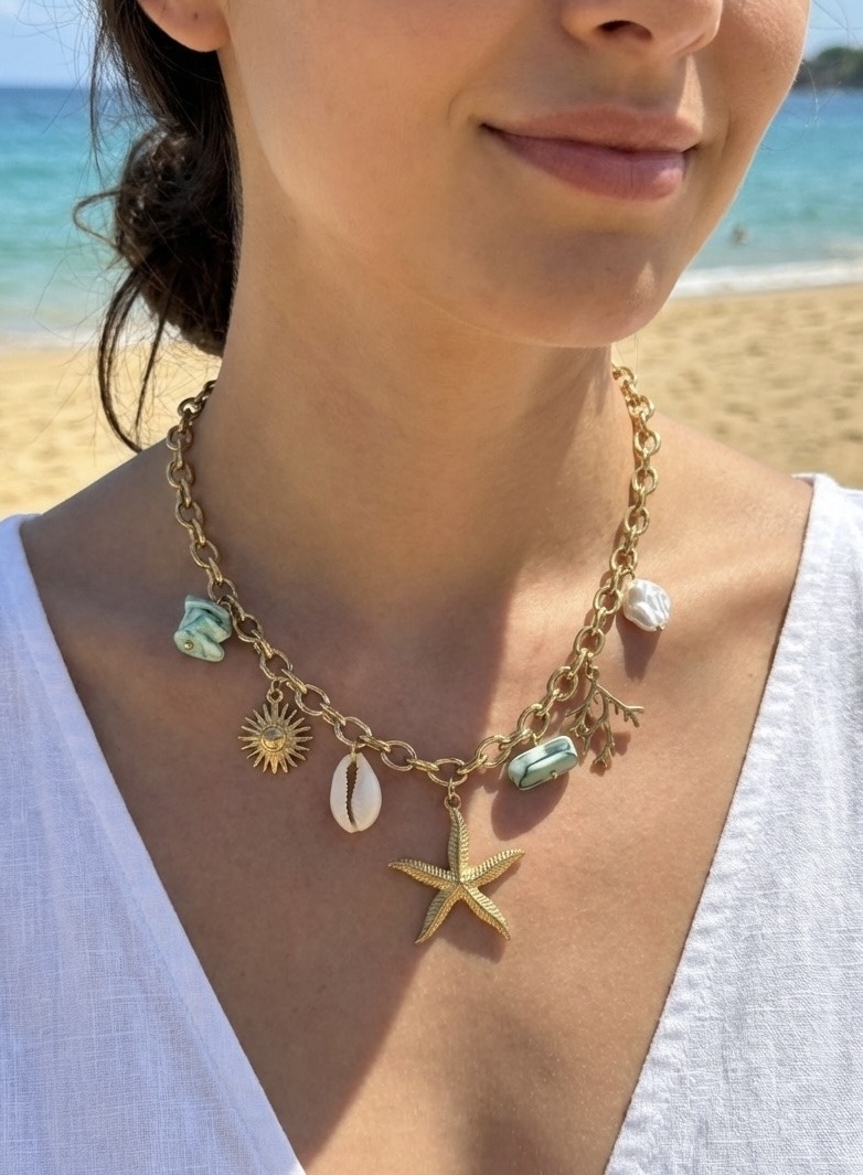 Grossista Rouge Bonbons - Collana con Ciondolo in Acciaio Inossidabile