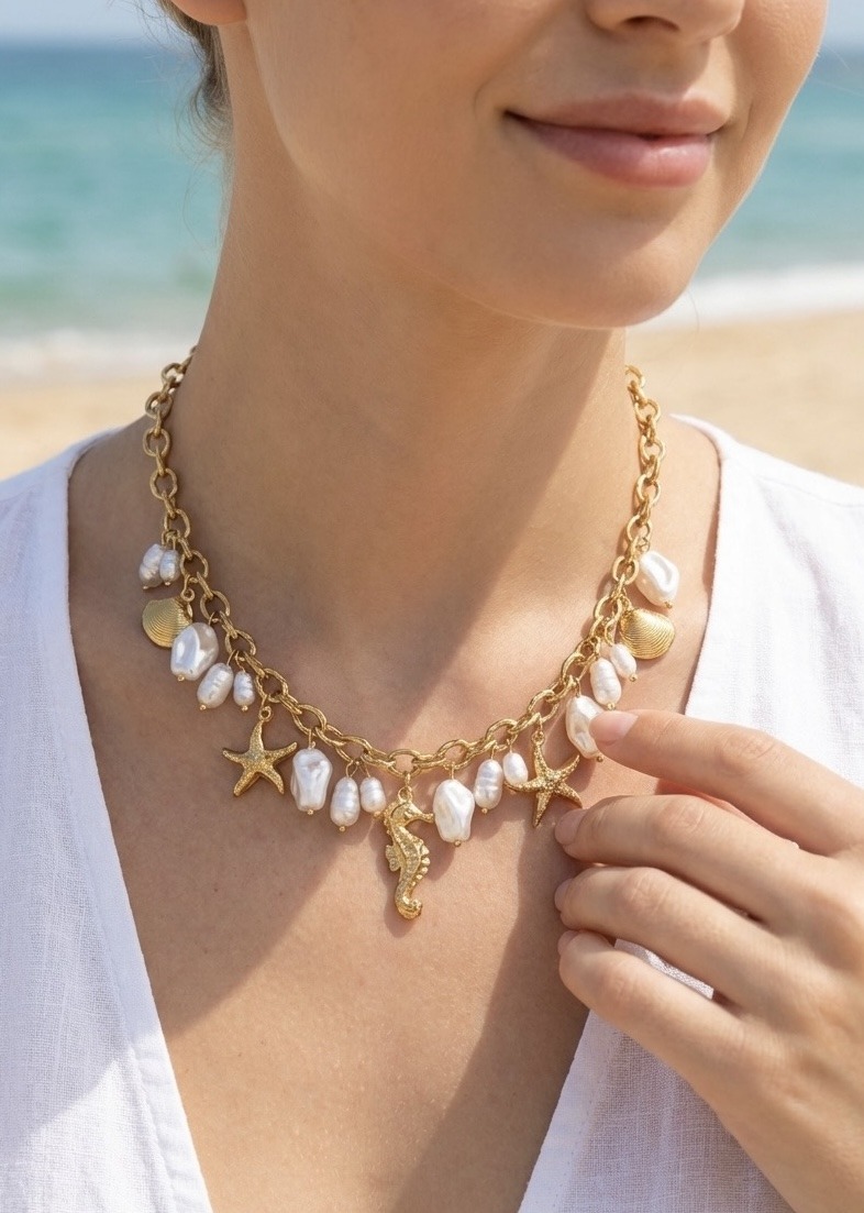 Grossista Rouge Bonbons - Collana con ciondolo in acciaio inossidabile