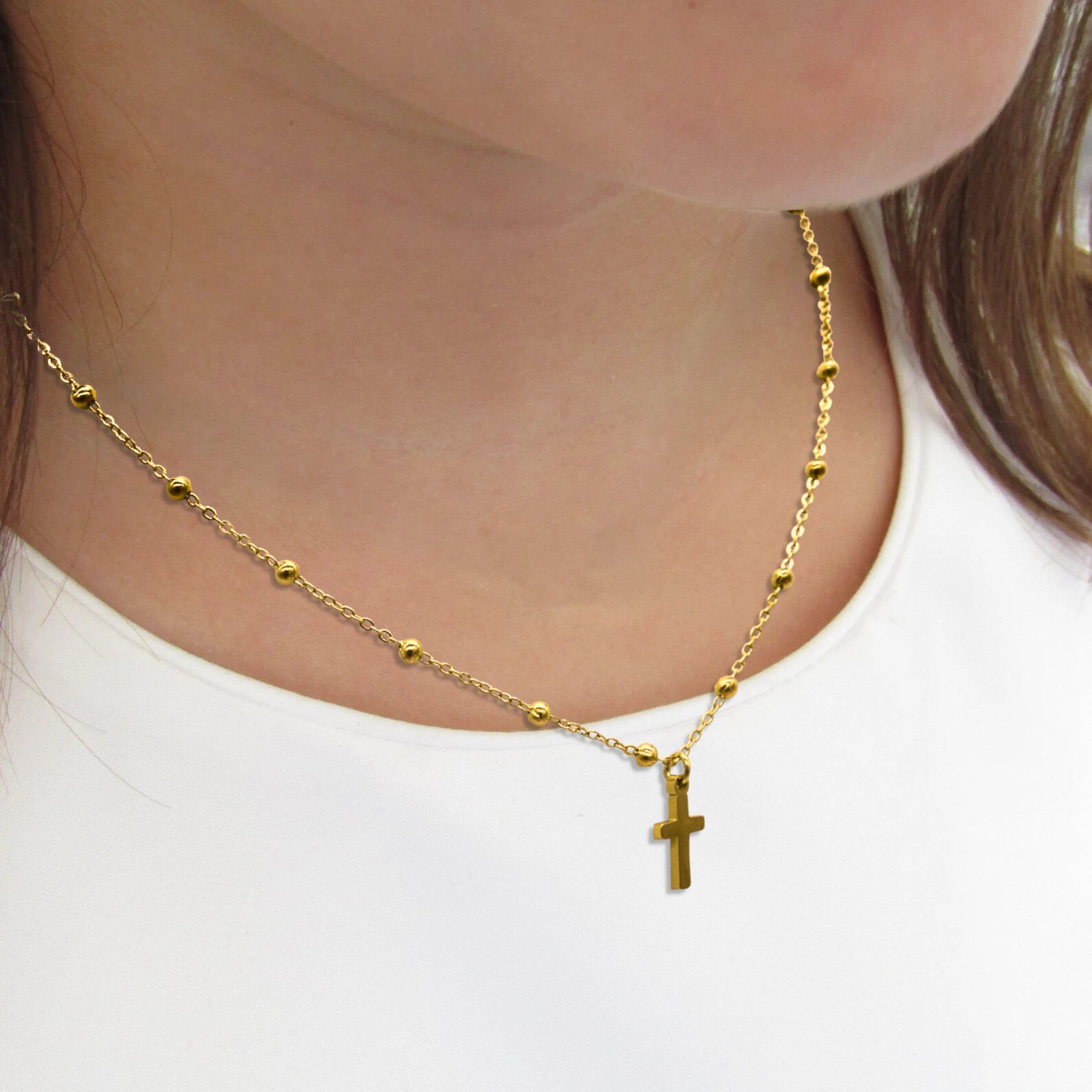 Grossista Rouge Bonbons - Collana per bambini in acciaio inox