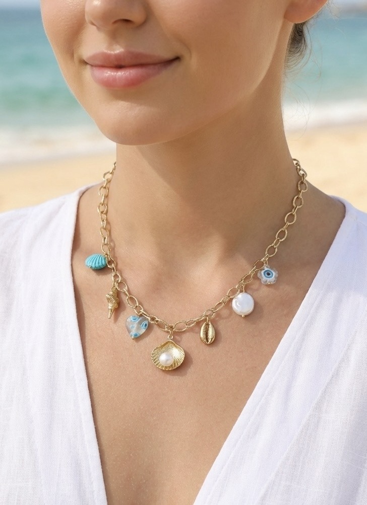 Grossista Rouge Bonbons - Collana con ciondolo in acciaio inossidabile