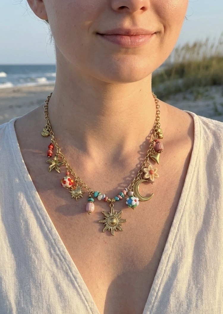 Grossista Rouge Bonbons - Collana con ciondolo in acciaio inossidabile