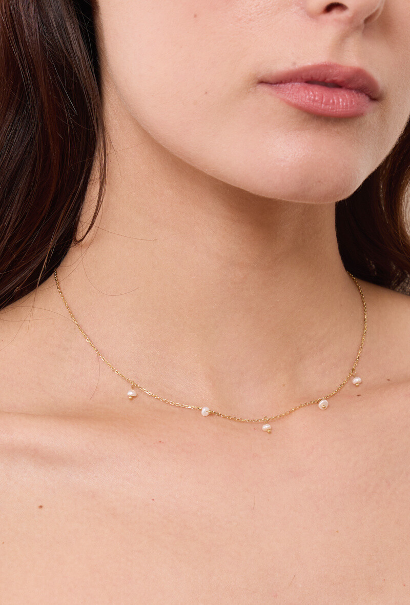 Wholesaler Rouge Bonbons - Stainless steel pearl pendant necklace