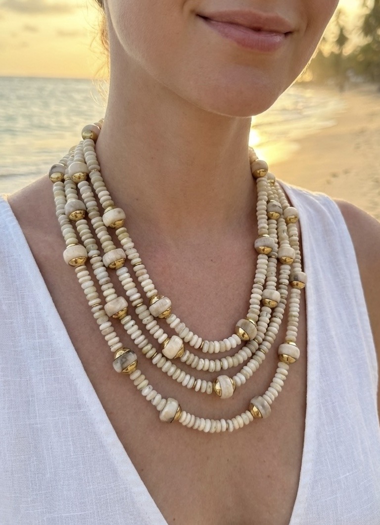 Grossista Rouge Bonbons - COLLANA A 4 CATENE IN ACCIAIO INOSSIDABILE