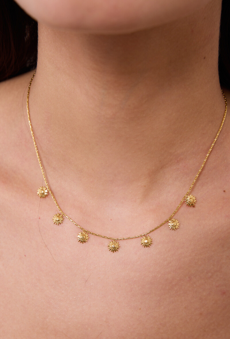 Wholesaler Rouge Bonbons - Stainless steel sun necklace