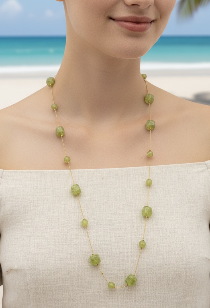 Mayorista Rouge Bonbons - COLLAR LARGO DE ACERO INOXIDABLE