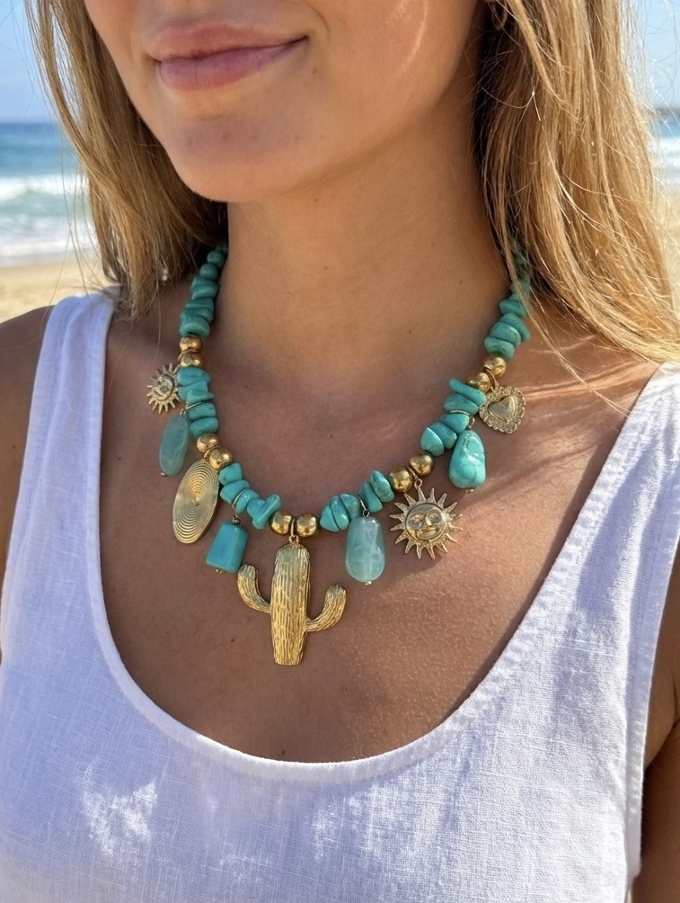 Mayorista Rouge Bonbons - Collar de Charms de Acero Inoxidable