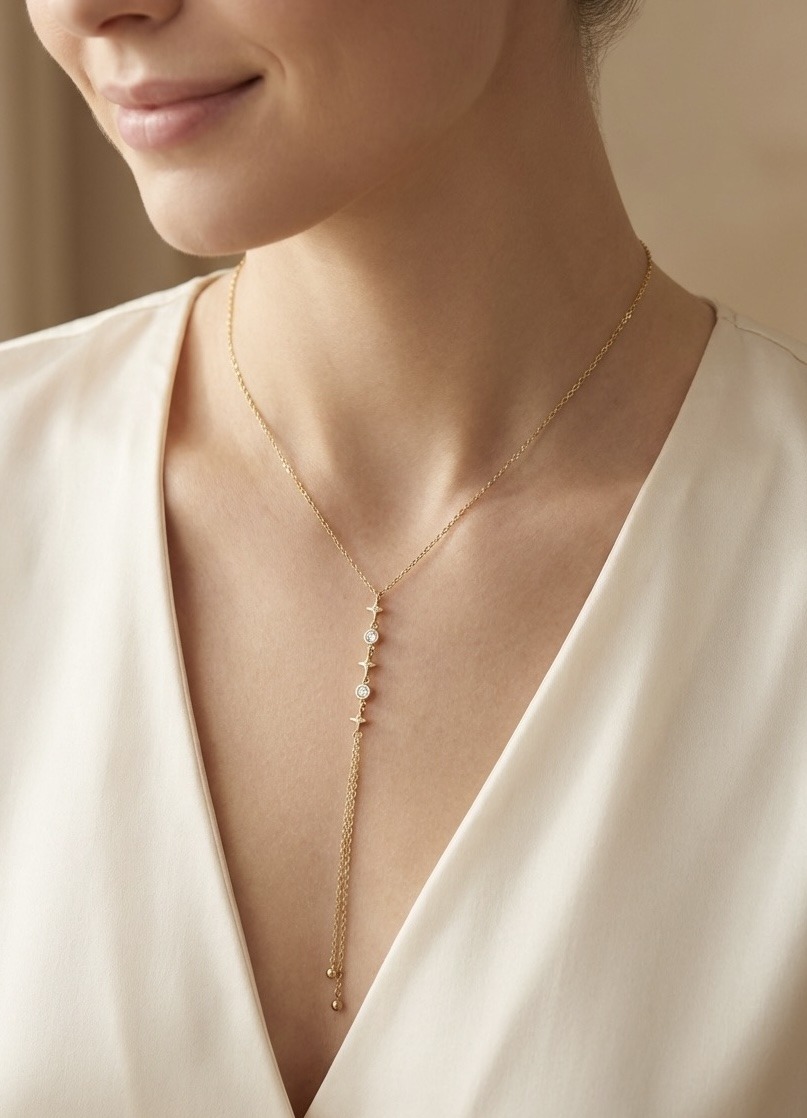 Grossista Rouge Bonbons - COLLANA A Y IN ACCIAIO INOX