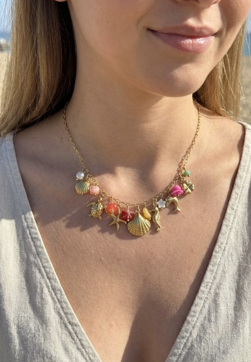 Grossista Rouge Bonbons - Collana con Ciondolo in Acciaio Inossidabile