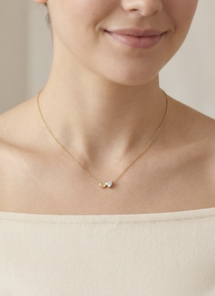 Grossista Rouge Bonbons - Collana Cuore in Acciaio Inossidabile