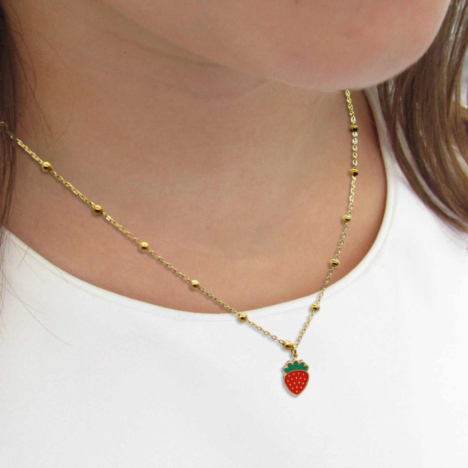Wholesaler Rouge Bonbons - Stainless Steel Kids' Necklace