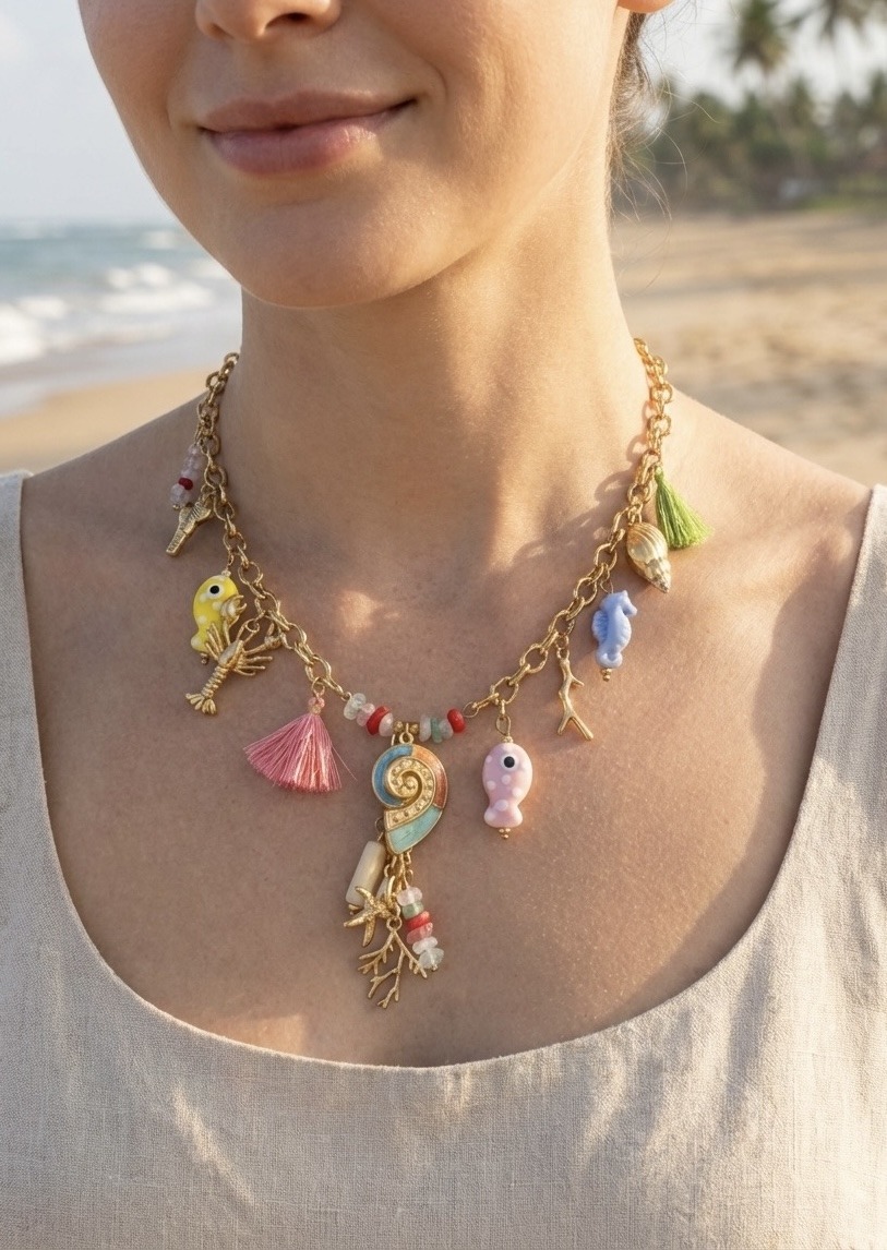 Grossista Rouge Bonbons - Collana con Ciondolo in Acciaio Inossidabile