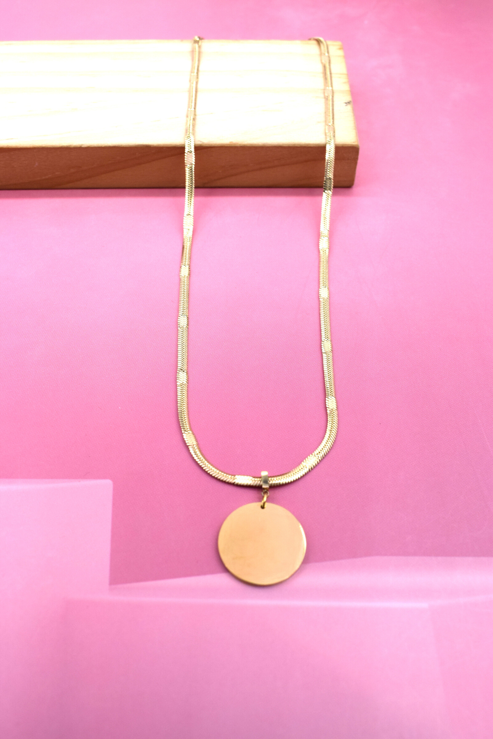 Wholesaler Rouge Bonbons - Stainless steel part pendant necklace