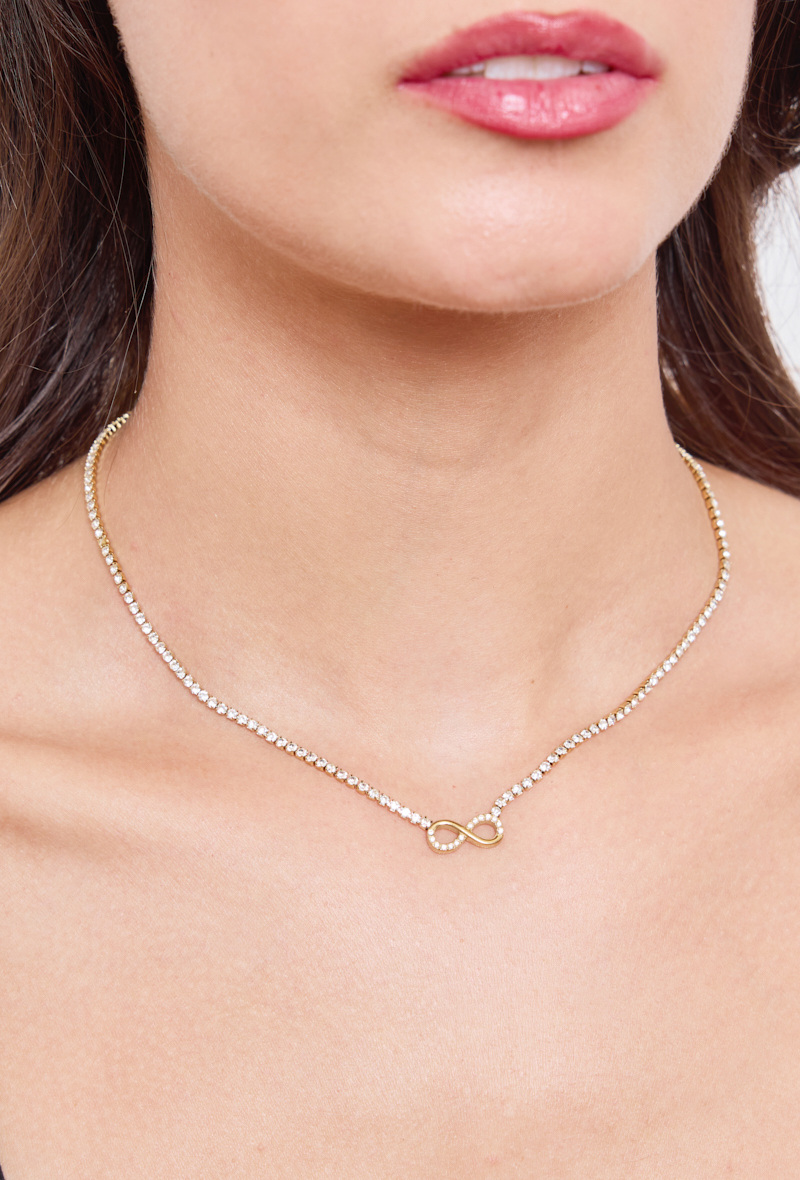 Wholesaler Rouge Bonbons - Stainless steel infinity necklace